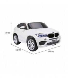 Voiture électrique 2 places 12V BMW X6M Blanche - Pack Luxe