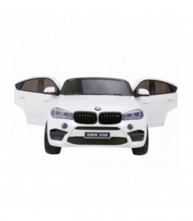 Voiture électrique 2 places 12V BMW X6M Blanche - Pack Luxe