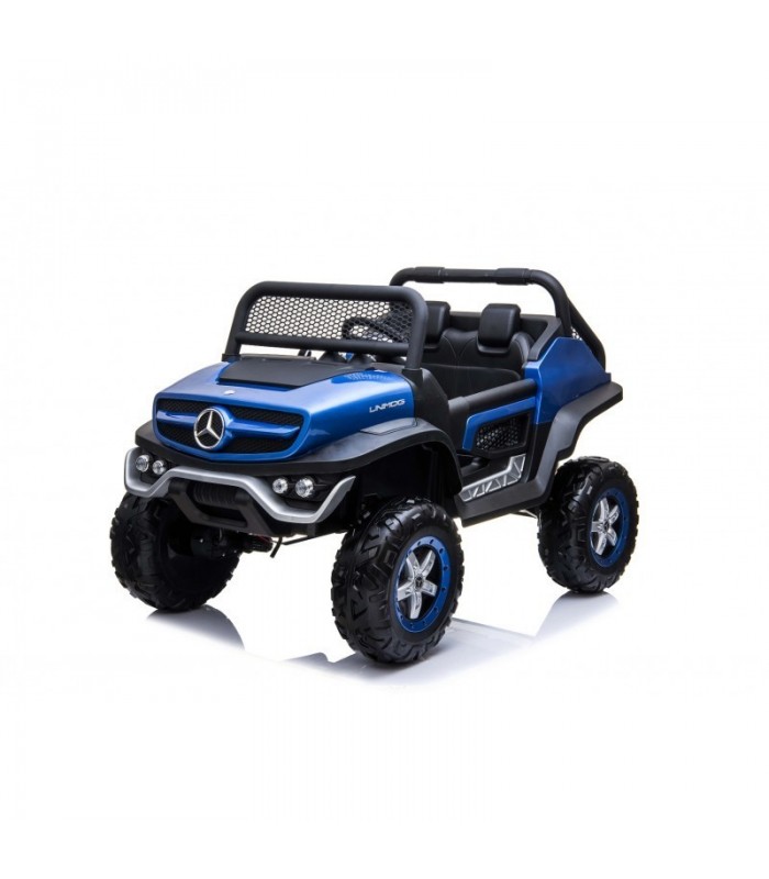 Voiture électrique miniature Mercedes-Benz UNIMOG - Bleue Té