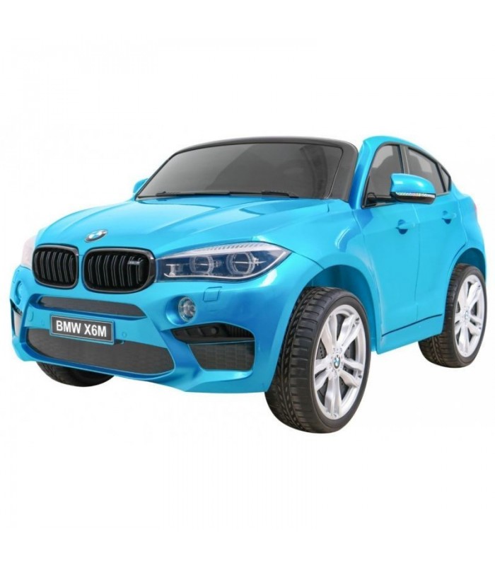 Voiture électrique 2 places 12V BMW X6M Bleue Métallisée - Pack Luxe