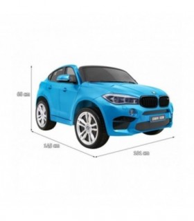 Voiture électrique 2 places 12V BMW X6M Bleue Métallisée - Pack Luxe