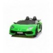 Lamborghini Aventador Verte Métallisée pour enfant, voiture électrique 2 places 24V