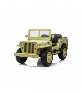 Voiture électrique USA ARMY 4X4 Trois places Lecteur MP3 ave