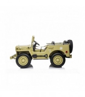 Voiture électrique USA ARMY 4X4 Trois places Lecteur MP3 ave