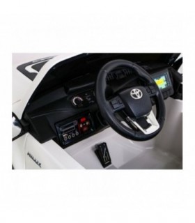 Voiture électrique 2 places2x12V Toyota Hilux Blanche