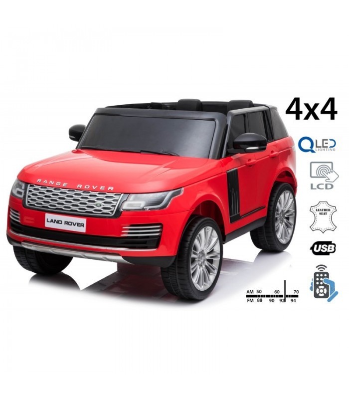 Voiture electrique enfànt range rover 12V 2 places rouge dou