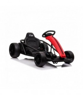 DRIFT-CAR 24V Rouge Roues de dérive lisses Moteur 2 x 350W M