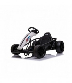 DRIFT-CAR 24V Blanc Roues de dérive lisses Moteur 2 x 350W M