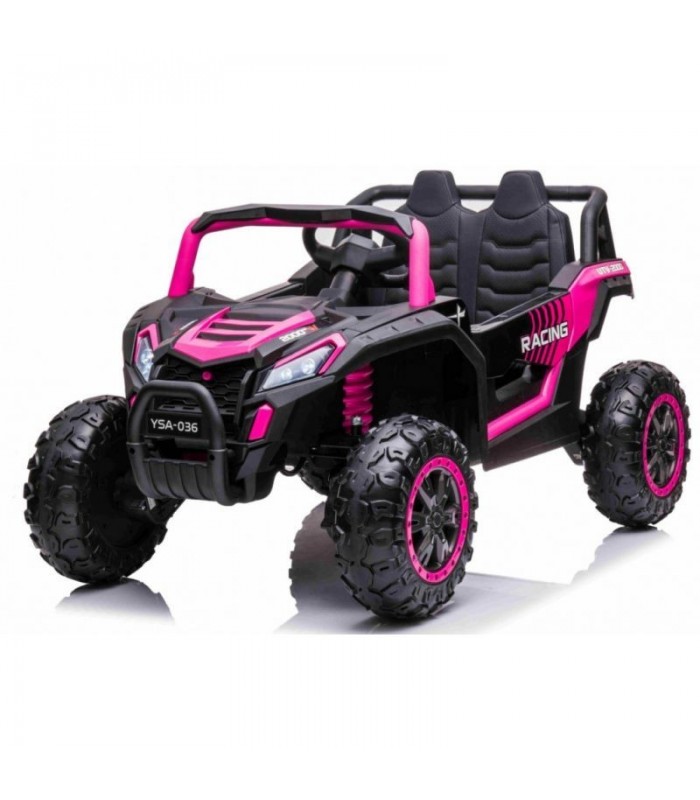 Voiture électrique 2 places 12V Buggy UTV 2000 Rose - Pack Luxe