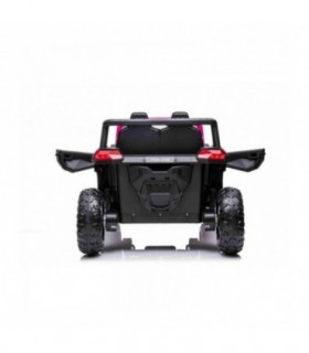 Voiture électrique 2 places 12V Buggy UTV 2000 Rose - Pack Luxe
