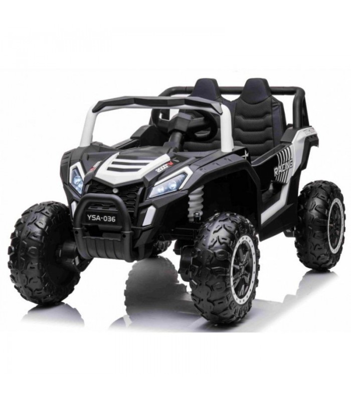 Voiture électrique 2 places 12V Buggy UTV 2000 Blanche - Pack Luxe