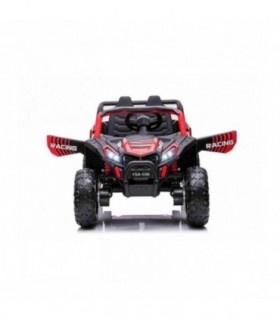 Voiture électrique 2 places 12V Buggy UTV 2000 Rouge - Pack Luxe