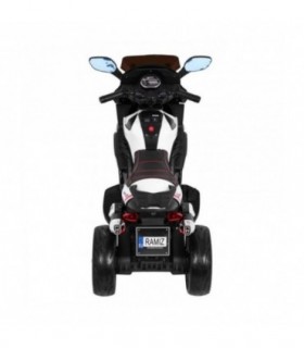 Moto électrique 12V Grand Sport Blanche - pack luxe