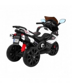 Moto électrique 12V Grand Sport Blanche - pack luxe