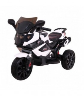 Moto électrique 12V Grand Sport Blanche - pack luxe