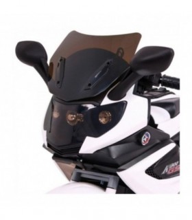 Moto électrique 12V Grand Sport Blanche - pack luxe