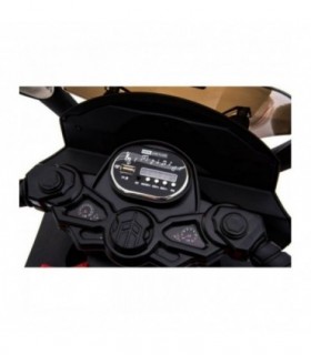 Moto électrique 12V Grand Sport Blanche - pack luxe