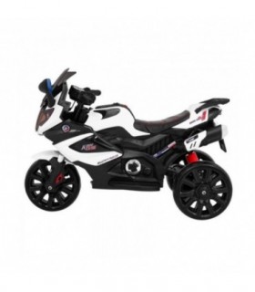 Moto électrique 12V Grand Sport Blanche - pack luxe