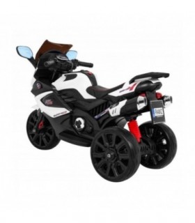 Moto électrique 12V Grand Sport Blanche - pack luxe