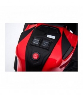 Moto électrique 12V Grand Sport Rouge - pack luxe