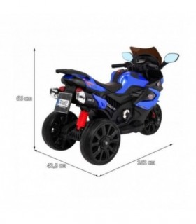 Moto électrique 12V Grand Sport Bleue - pack luxe