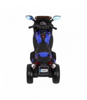 Moto électrique 12V Grand Sport Bleue - pack luxe
