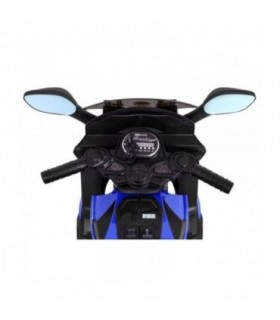 Moto électrique 12V Grand Sport Bleue - pack luxe