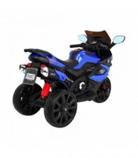 Moto électrique 12V Grand Sport Bleue - pack luxe