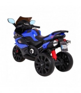 Moto électrique 12V Grand Sport Bleue - pack luxe