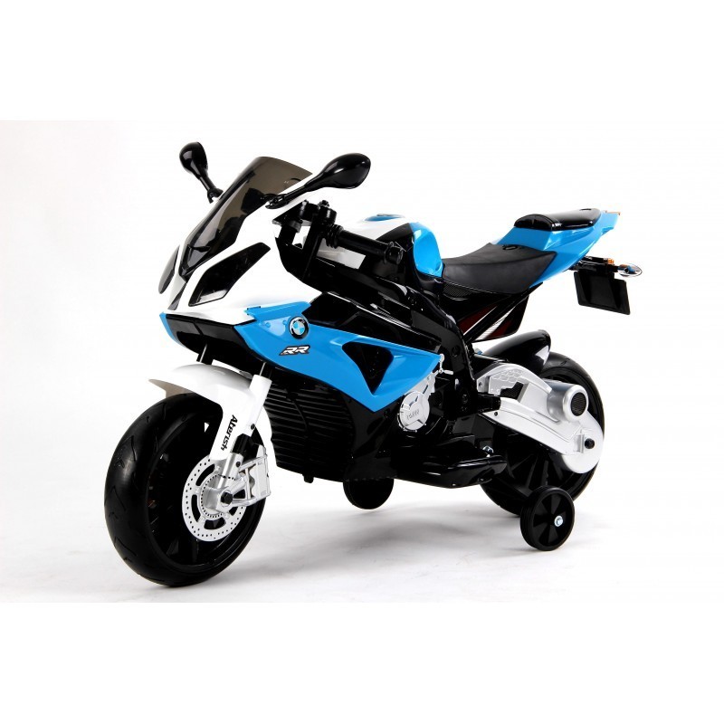 Moto électrique 12V BMW Racing 1000 Bleue, moto pour enfant à partir de 3  ans