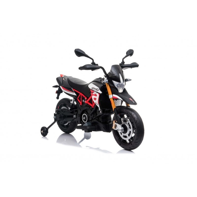 Moto électrique 12V Aprilia Dorsoduro 900 Rouge, mini moto électrique pour  enfant