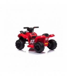 QUAD MINI électrique 6V Rouge Lecteur MP3 avec entrée USB/AU
