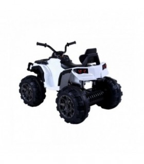 Quad Hero 12V Blanc roues en plastique Télécommande 24 GHz s
