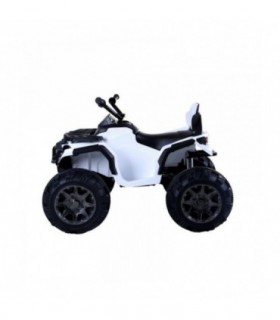Quad Hero 12V Blanc roues en plastique Télécommande 24 GHz s