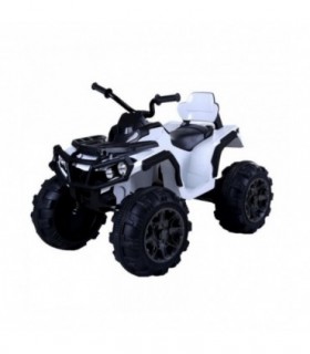 Quad Hero 12V Blanc roues en plastique Télécommande 24 GHz s