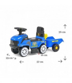 Porteur tracteur Milly Mally Rolly Plus Bleu