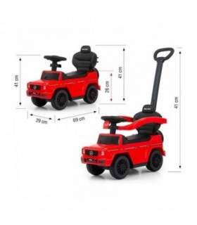 Porteur Milly Mally Mercedes G350d Rouge