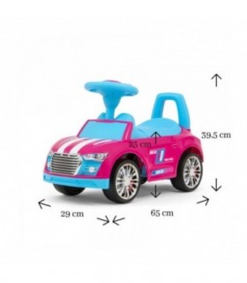 Porteur Milly Mally Racer Rose Bleu