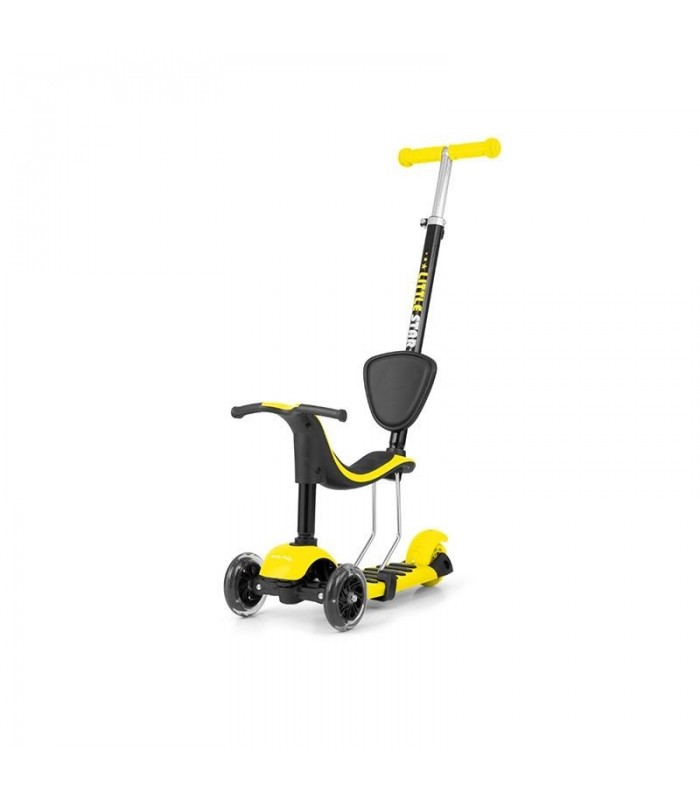 Trottinette 3 en 1 Milly Mally Little Star Jaune