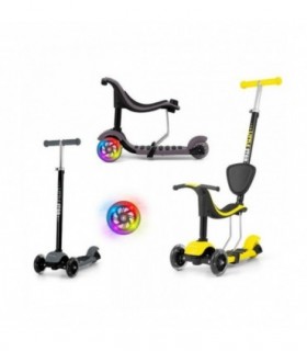 Trottinette 3 en 1 Milly Mally Little Star Jaune