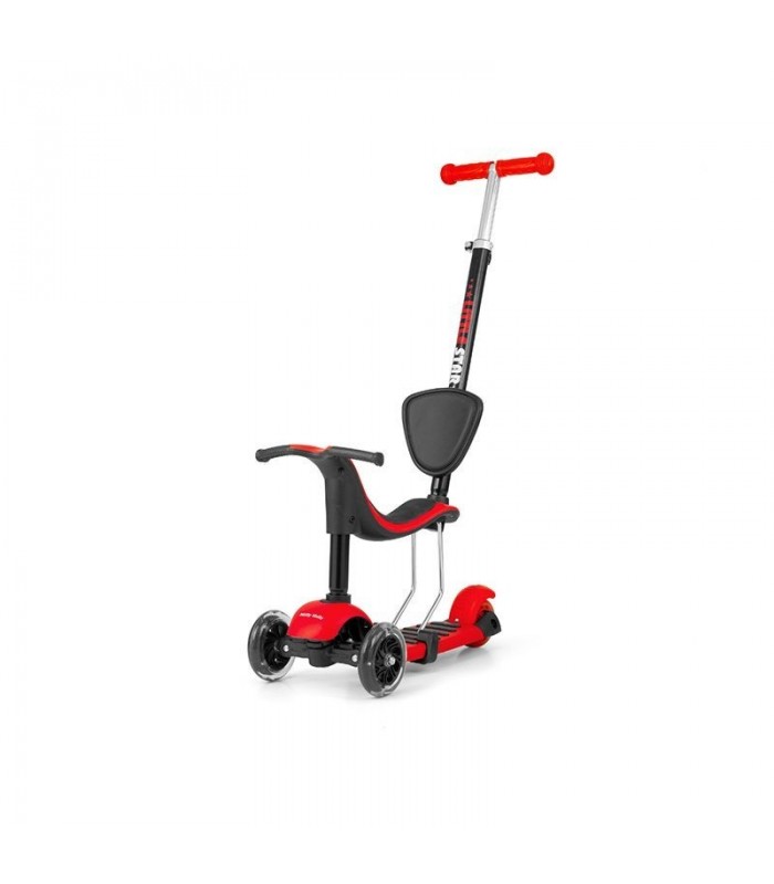 Trottinette 3 en 1 Milly Mally Little Star Rouge