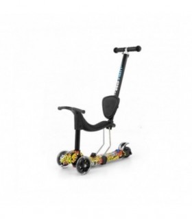 Trottinette 3 en 1 Milly Mally Little Star Graffiti