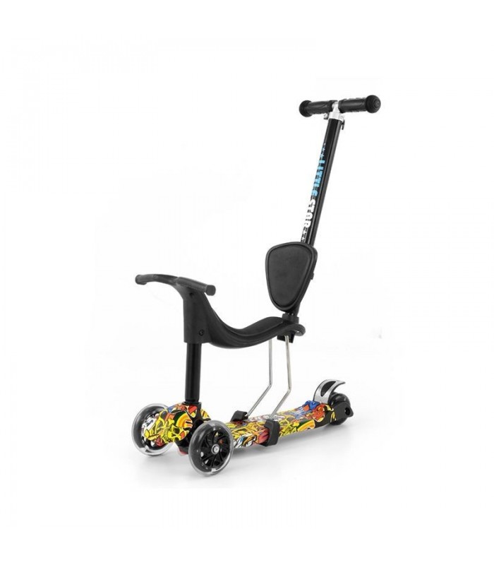 Trottinette 3 en 1 Milly Mally Little Star Graffiti