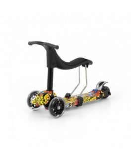 Trottinette 3 en 1 Milly Mally Little Star Graffiti