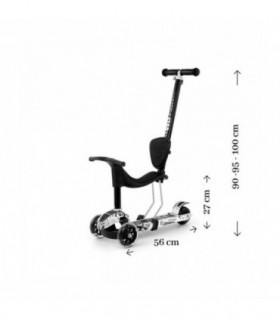Trottinette 3 en 1 Milly Mally Little Star Street
