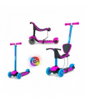Trottinette 3 en 1 Milly Mally Little Star Rose Bleu