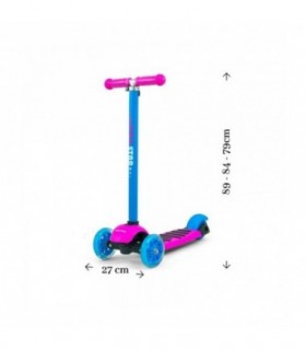 Trottinette 3 en 1 Milly Mally Little Star Rose Bleu