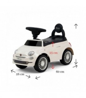 Porteur Milly Mally Fiat 500 Blanc