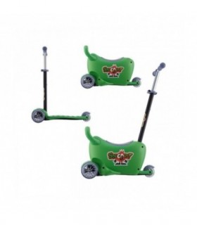 Porteur 3 en 1 Milly Mally Ride-On Snoop Green