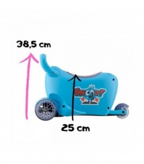 Porteur 3 en 1 Milly Mally Ride-On Snoop Green